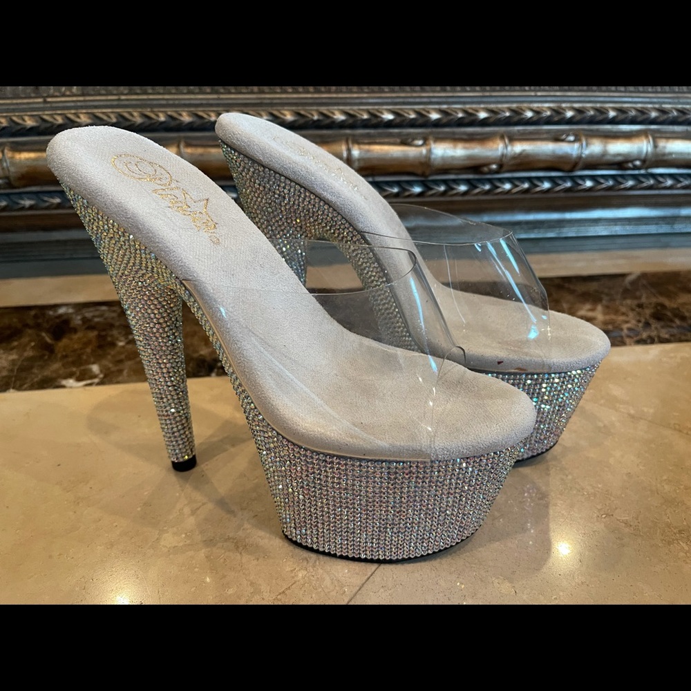 Pleaser 7 inch  Rhinestone Heels Size 7…
